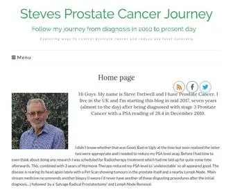 Stevesprostatecancerjourney.com(Steves Prostate Cancer Journey) Screenshot