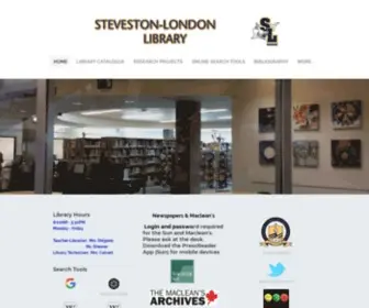 Stevestonlondonlibrary.ca(STEVESTON-LONDON LIBRARY) Screenshot