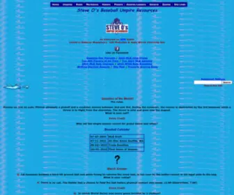 Stevetheump.com(Steve O's Baseball Umpire Resources) Screenshot