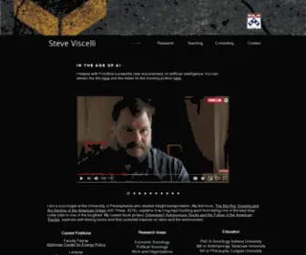 Steveviscelli.com(Home page for Steve Viscelli Stephen Viscelli. Steve Viscelli) Screenshot