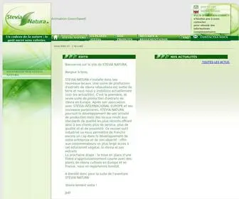 Stevia-Natura.com(Stevioside, produit naturel, edulcorant extrait de la plante stevia) Screenshot