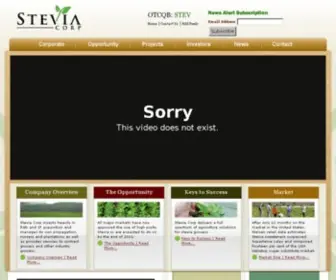 Stevia.co(An international farm management company) Screenshot