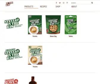 Steviaintheraw.com(Natural Products) Screenshot