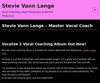 Stevielange.com(Vocal Coaching) Screenshot