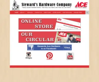 Stewardshardware.com(Stewards ACE Hardware) Screenshot