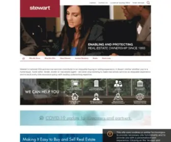 Stewart.com(Committed to Becoming the Premier Title Services Company) Screenshot