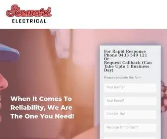 Stewartelectrical.com.au(Electrician Adelaide) Screenshot