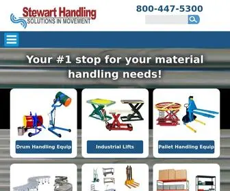 Stewarthandling.com(Material Handling Equipment) Screenshot