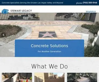 Stewartlegacynv.com(Concrete Specialists Serving the Greater Las Vegas Valley and Beyond) Screenshot