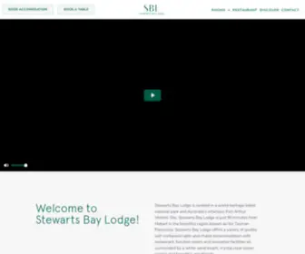 Stewartsbaylodge.com.au(Stewarts Bay Lodge) Screenshot