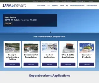Stewartsuperabsorbents.com(Superabsorbent polymer manufacturer) Screenshot
