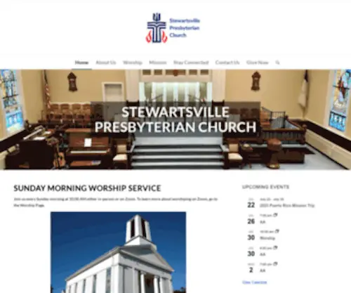 Stewartsvillepc.org(Stewartsville Presbyterian Church) Screenshot