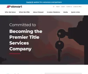 Stewarttitleguaranty.com(We’re committed to becoming the premier title services company) Screenshot