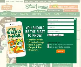 Stewleonards.com(Stew Leonard's) Screenshot