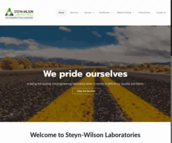 Steynwilson.co.za(Civil engineering materials testing laboratory Cape Town) Screenshot