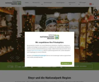 Steyr-Nationalpark.at(Oberösterreich) Screenshot