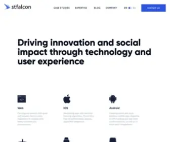 Stfalcon.com(Development and design of complex web services and mobile apps for android and ios) Screenshot