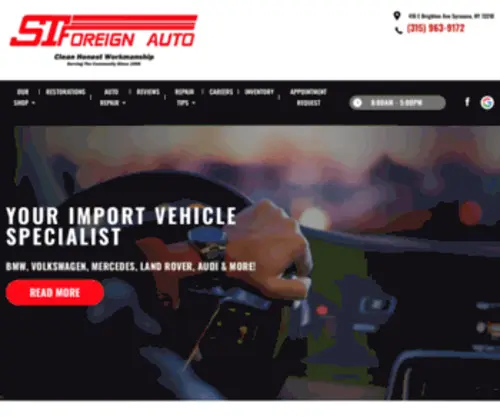 Stforeignauto.com(Import Auto Repair) Screenshot