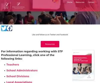 STFprofessionallearning.ca(STF Professional Learning) Screenshot