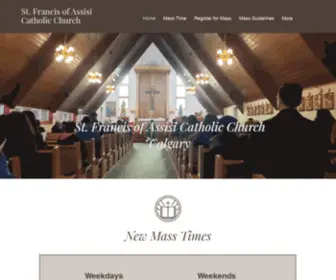 STfranciscalgary.com(St. Francis Catholic Church) Screenshot