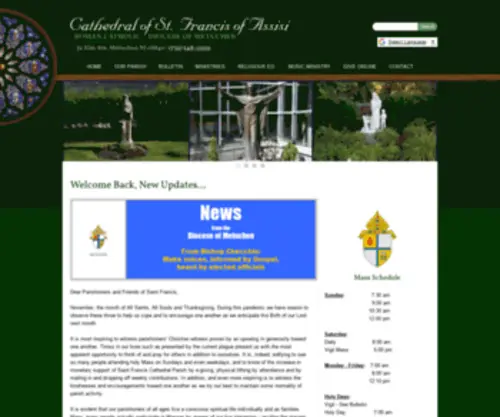STfranciscathedral.org(Cathedral of St) Screenshot