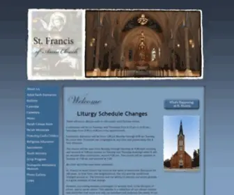 STfrancischurch.com(Francis of Assisi Church in Teutopolis Illinois) Screenshot