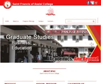 STfrancis.edu.ph(Saint Francis of Assisi College) Screenshot