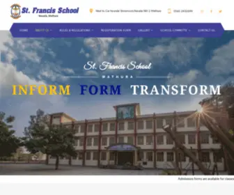 STfrancismathura.com(Francis School) Screenshot