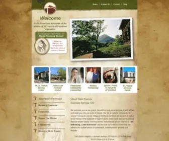 STfrancis.org(Sisters of St) Screenshot