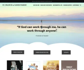 STfrancisparishlbi.org(St. Francis of Assisi Parish) Screenshot