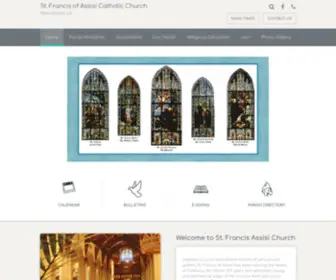 STfrancisuptown.com(Francis of Assisi) Screenshot