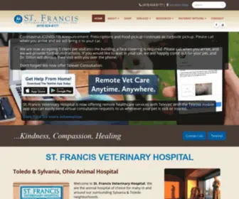 STfrancisvh.com(Toledo Veterinarian) Screenshot