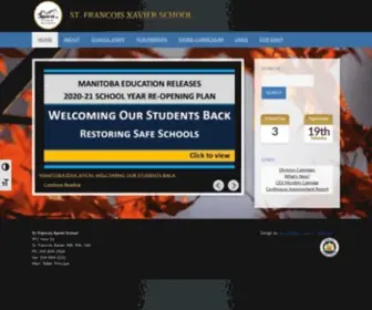 STfrancoisXavierschool.ca(Prairie Rose School Division) Screenshot