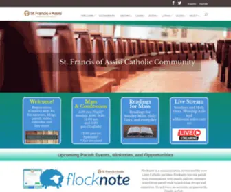 STFRncis.org(Francis of Assisi Parish) Screenshot