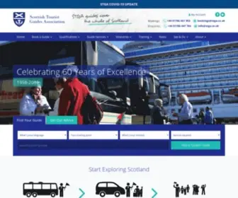 Stga.co.uk(Scottish Tourist Guides Association) Screenshot