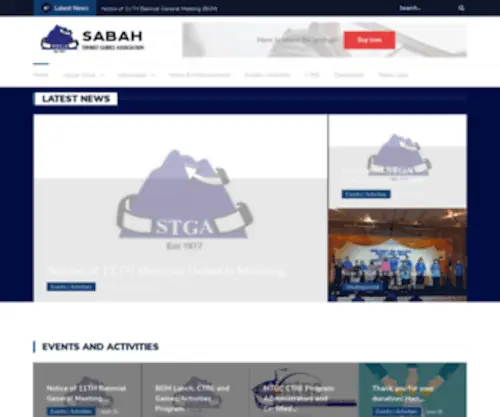 Stga.com.my(Sabah Tourist Guides Association) Screenshot