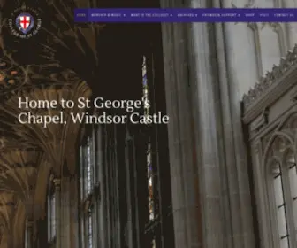 Stgeorges-Windsor.org(The College of St George was founded in 1348 by Edward III and) Screenshot