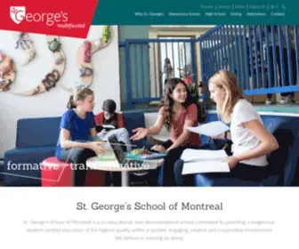 Stgeorges.qc.ca(St. George’s School of Montreal) Screenshot