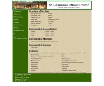 Stgermaineinpv.com(Germaine Catholic Church) Screenshot