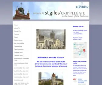 Stgilesnewsite.co.uk(St Giles Cripplegate Church) Screenshot