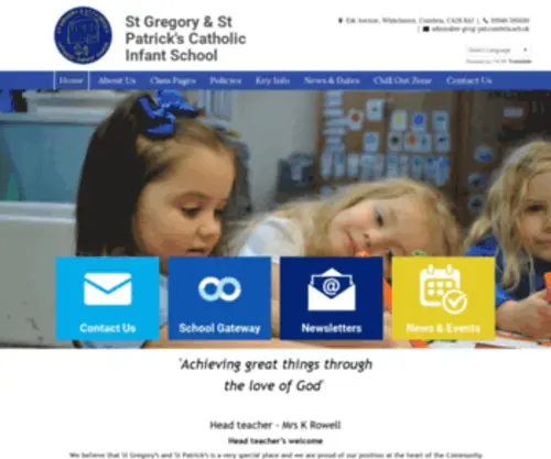 STgregpat.co.uk(St Gregory & St Patrick's Catholic Infant School) Screenshot