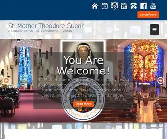 Stguerinparish.org(St. Mother Theodore Guerin Parish) Screenshot