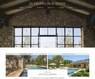 Sthelenarealestate.com(Wine Country Real Estate) Screenshot