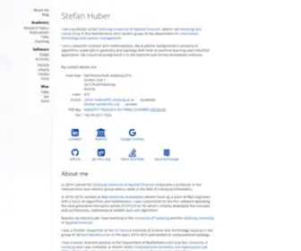 Sthu.org(The personal website of Stefan Huber) Screenshot