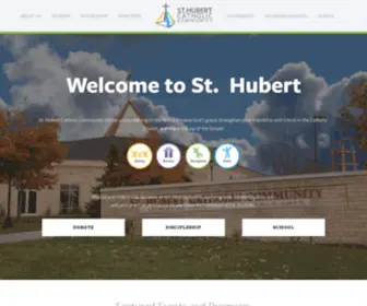 Sthubert.org(Huberts Catholic Community) Screenshot