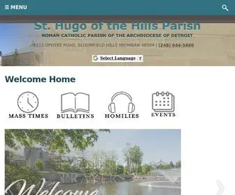 Sthugo.org(St Hugo of the Hills Parish) Screenshot