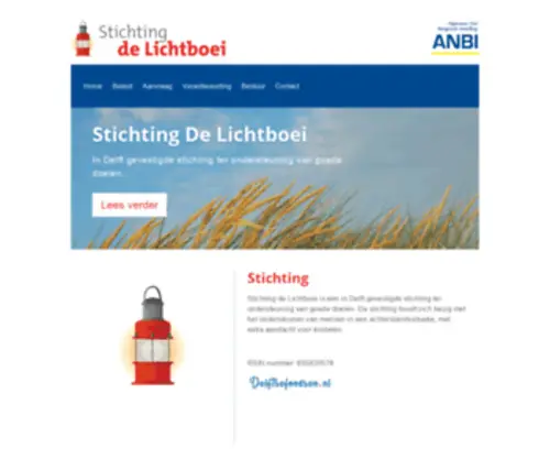 Stichtingdelichtboei.nl(Stichting de Lichtboei) Screenshot