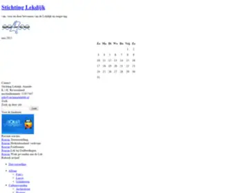 Stichtinglekdijk.nl(Stichting Lekdijk) Screenshot