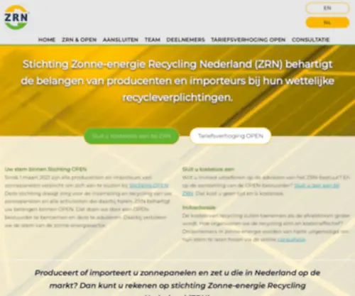 Stichtingzrn.nl(Stichting Zonne) Screenshot