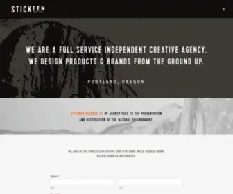 Stickeen.com(A full service creative agency in Portland) Screenshot